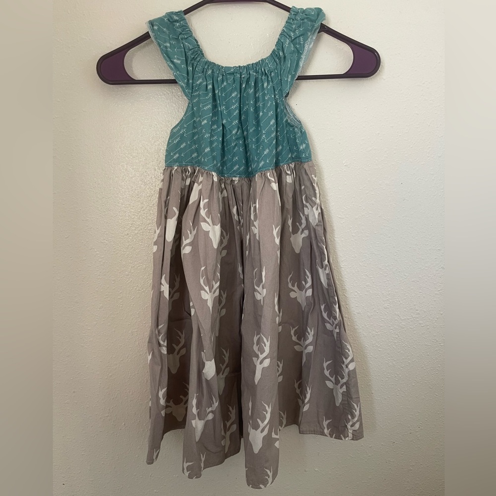 Custom Boutique Deer Dress and Camo Pants SIZE 4/5